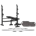 CORTEX MF4000 Bench Press with 90kg Standard Tri-Grip Weight and Bar Set CORTEX MF4000 Bench Press with 90kg Standard Tri-Grip Weight and Bar Set