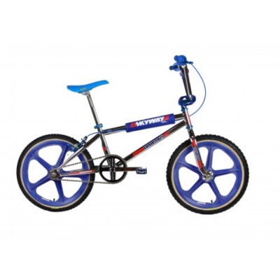 Skyway 2022 TA 20 PRO Replica BMX Bike Chrome/Blue Wheel