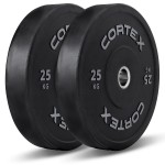 Lifespan CORTEX 25kg Black Series V2 Bumper Plate (Pair) Lifespan CORTEX 25kg Black Series V2 Bumper Plate (Pair)