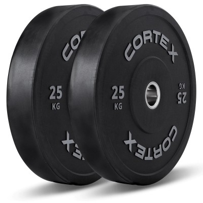 Lifespan CORTEX 25kg Black Series V2 Bumper Plate (Pair)