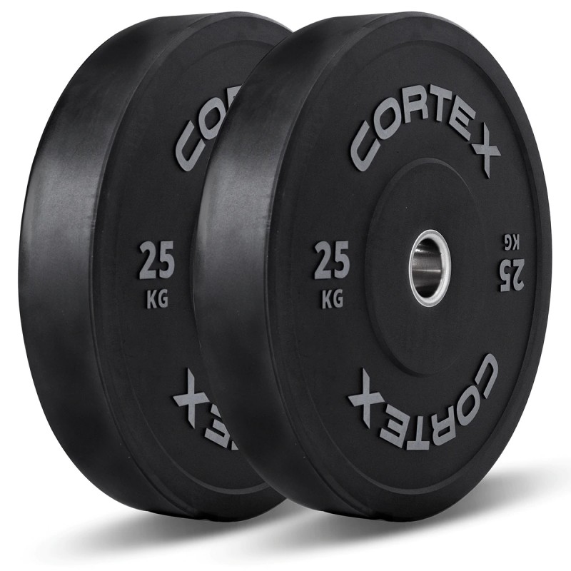 Lifespan CORTEX 25kg Black Series V2 Bumper Plate (Pair) Lifespan CORTEX 25kg Black Series V2 Bumper Plate (Pair)