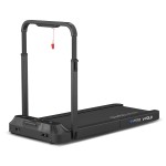 Lifespan V-Fold Treadmill with ErgoDesk Automatic White Standing Desk 1500mm + Cable Management Tray