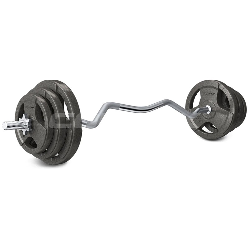 Lifespan CORTEX 40kg Curl Bar 25mm Standard Weight Set Lifespan CORTEX 40kg Curl Bar 25mm Standard Weight Set