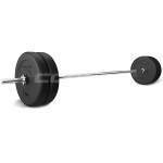 Lifespan CORTEX 90kg EnduraShell Barbell Weight Set with Weight Tree