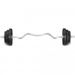 Lifespan CORTEX 40kg EnduraShell Curl Bar Weight Set