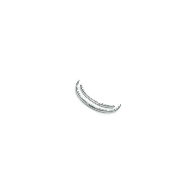 Pro Series Alloy Polished Silver Front and Rear Mudguard for 27/700C Full Length 38mm Wide