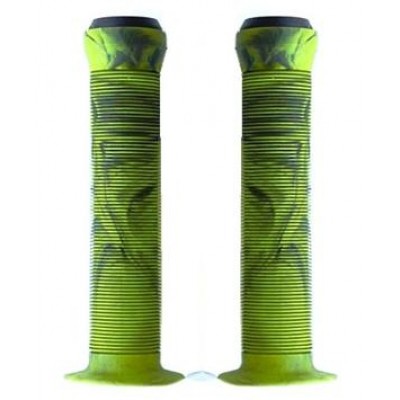 Velo Green & Black Kraton Rubber Mushroom 147mm Scooter Grips