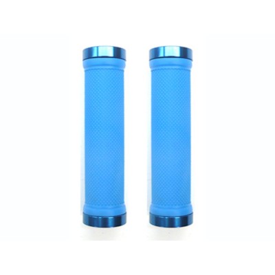 GMX Rubber Scooter/Bike Grips Blue
