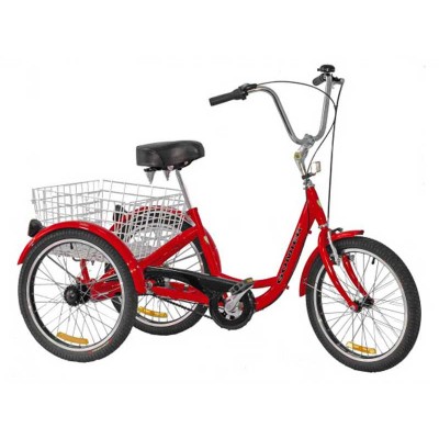 Gomier 2500 Series Shimano 6 Speed 24" Adult Tricycle - Red