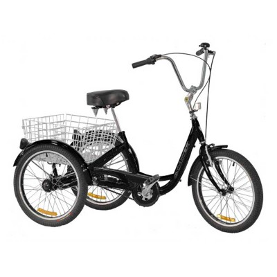 Gomier 2500 Series 6 Speed Shimano 20" Adult Trike - Black