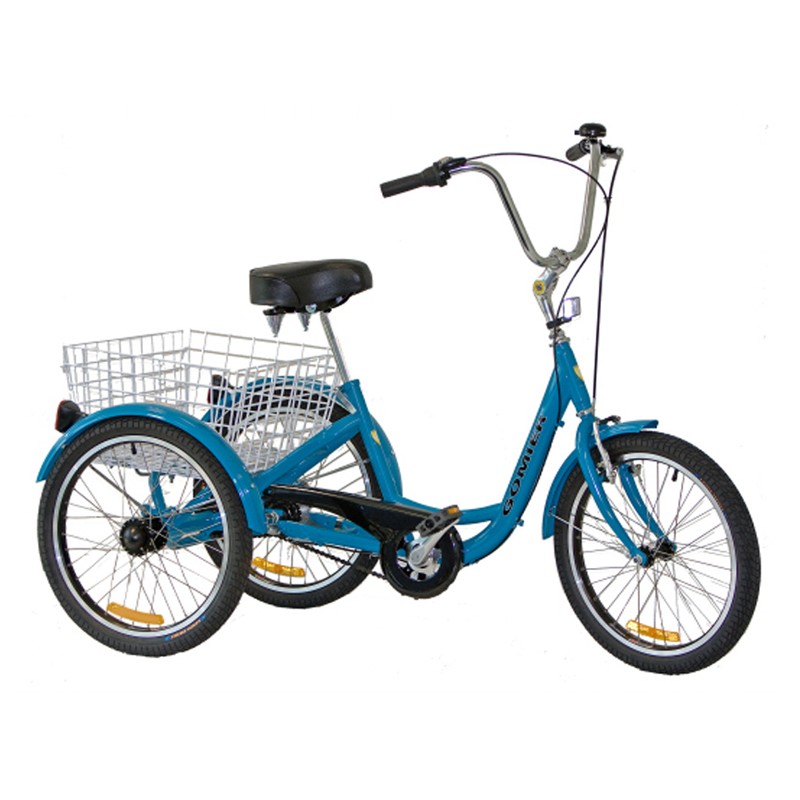 Gomier 2500 Series Shimano Nexus 3 Speed 20" Adult Trike - Blue Gomier 2500 Series Shimano Nexus 3 Speed 20" Adult Trike - Blue